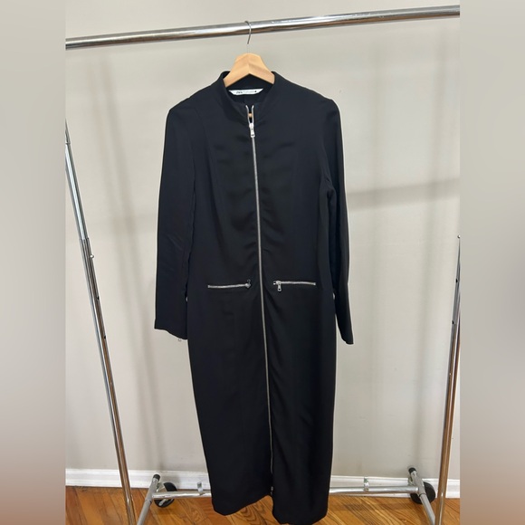 Zara Dresses & Skirts - Zara Midi Zip front dress